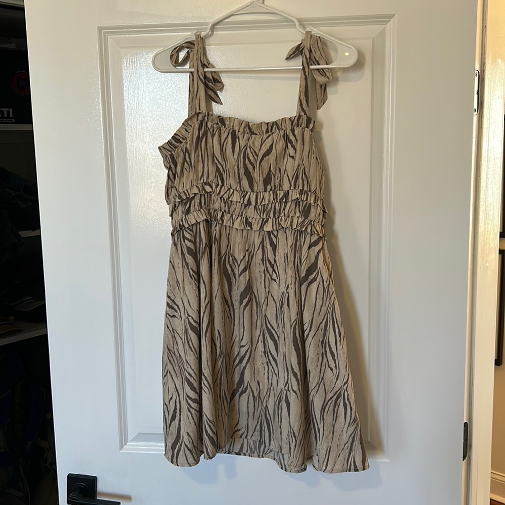 Neutral babydoll dress!